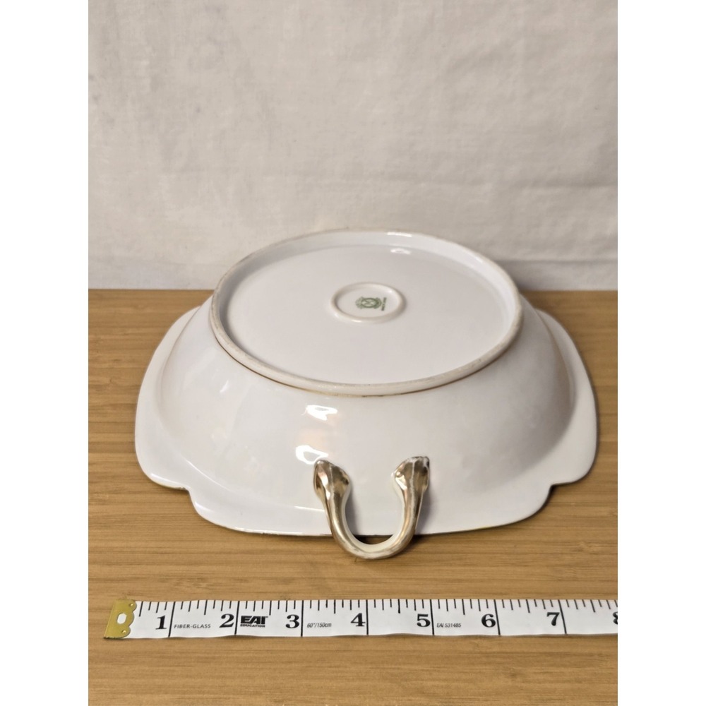Antique Noritake Nippon Hand-Painted Porcelain Serving Bowl. Some Wear See Pics - Picture 12 of 13